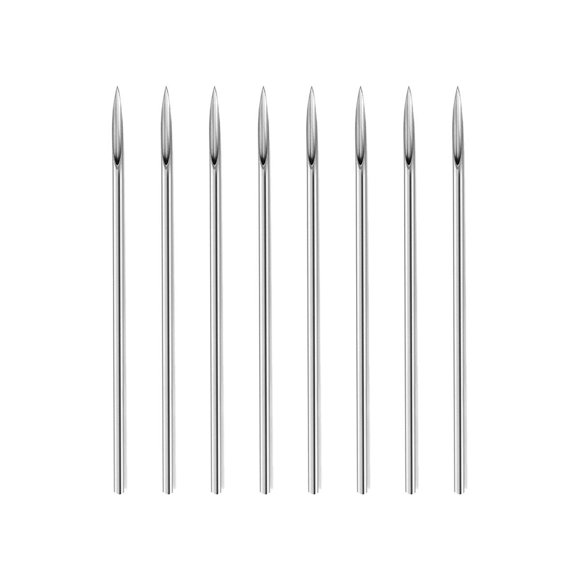 Luxe Modz Pack of 10 Piercing Needles Surgical Steel Sterile Disposable Piercing Needles