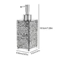 thumbnail image 3 of Birdeem 14 Oz Foam Bottle Pump - Foaming Soap Dispenser,Refillable Pump Bottle Plastic for Liquid Soap, Shampoo, Body Wash (1 Pcs) (Square, Translucent), 3 of 5