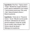 thumbnail image 2 of Biscottes de riz saveur bleuet Le choix des parents, 2 of 5