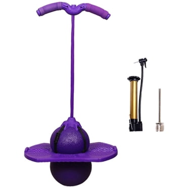Balle Rebondissante Sauteur Balle Pogo Sauteur Bâton Pogo en Caoutchouc Balle d'Exercice pour Adultes Enfants, 38x66 cm