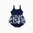 thumbnail image 2 of PatPat Family Matching Cotton Tee Flora Print Splicing Shirt or Tank Dress, 2 of 7