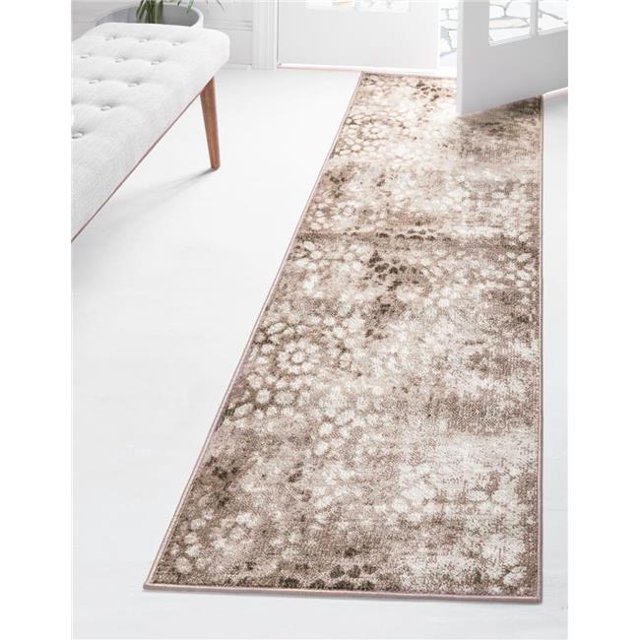 Unique Loom 3137759 2 x 13 Pi. Larvotto Sofia Runner Tapis&44; Brun