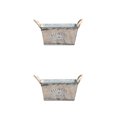 thumbnail image 2 of VONKY Retro Iron Plants Flower Bucket Planter Metal Vase Home Decor Pail Flower M 2Set, 2 of 6