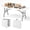White, variant on Gymax 6 ft Portable Folding Table w/HDPE Tabletop Safe Lock Mechanism Carrying Handle White