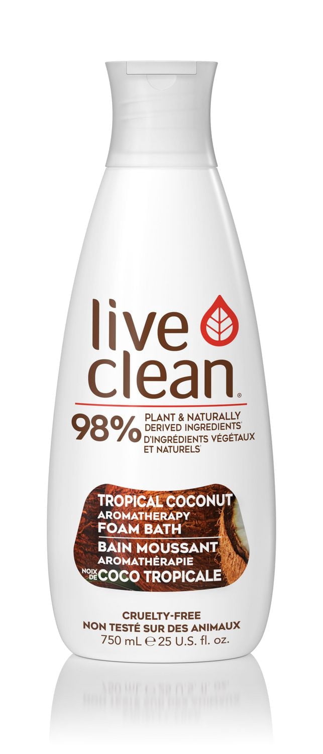 Bain moussant Aromathérapie noix de coco tropicale de Live Clean