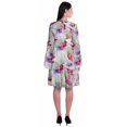 thumbnail image 4 of Moomaya Robe d'Été Fluide à Manches Longues Imprimée pour Femmes, Longueur Genou, Évasée, 4 of 6