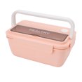 thumbnail image 1 of Japanese Bentox Box, Lunch Container Leak Proof Multifunction Cover  For Office Purple,Green,Blue Yellow,Pink, 1 of 8