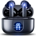 thumbnail image 1 of VEAT00L P91 Écouteurs Sans Fil, Écouteurs Bluetooth V5.4 Stéréo avec Micros à Réduction de Bruit, Lecture 60 H avec Double Affichage LED, Écouteurs Intra-Auriculaires, 1 of 8