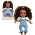 thumbnail image 1 of Littlelistas Lily 14-inch CROWNED Natural Hair Baby Doll & Accessories, Coily 4A Textured Hair, Medium Brown Complexion, Kids Toys for Ages 3 Up, An Extension of NATURALISTAS dolls, Designed and Devel, 1 of 6