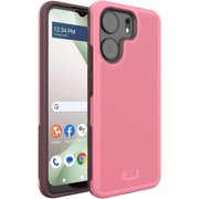 TUDIA MergeGrip BLU View 5 Phone Case (B160V) Drop-Tested Dual Layer Heavy Duty - Smokey Pink