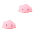 thumbnail image 1 of Transemion Mini LED Night Light Children Bedroom Cartoon Bedside Moon Star Nightlight Gift pink cloud 2Set, 1 of 6