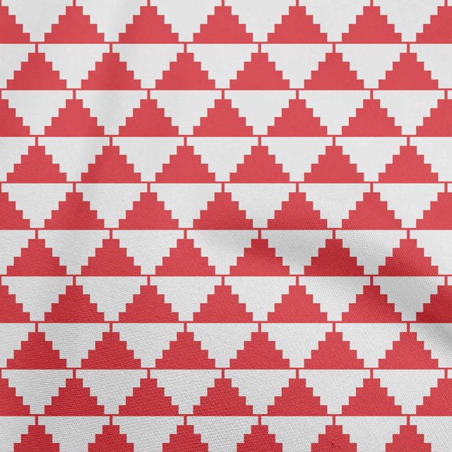 oneOone Viscose Jersey Red Fabric Geometric Sewing Craft Projects Fabric Prints By Yard 60 Inch Wide