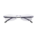 Lunettes de lecture sans cadre pour les personnes âgées et moyennes Verres de lecture et femme pour homme