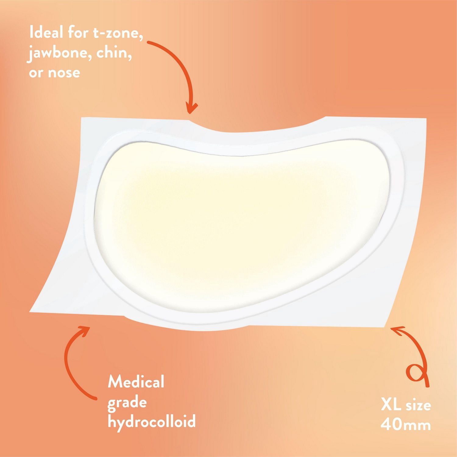 Bioré Timbres Absorbants Multi-Action pour Sébum et Acné / Timbre Hydrocolloïde pour Peau Grasse, Grands Timbres