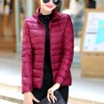 thumbnail image 4 of Hauts pour Femmes Manches Longues Mode Manteau pour Femmes Vêtement d'Extérieur Uni Garder au Chaud Manches Longues Hauts pour Dames, 4 of 9