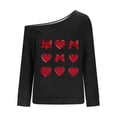 thumbnail image 4 of NJDVHB Chandails Sans Capuchon pour Femmes, Chandail à Capuchon Ample à Manches Longues pour Femmes, Imprimé, à une Épaule Inclinée, 4 of 4