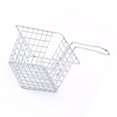thumbnail image 3 of Iron Fryer Basket with Handle, Kitchen Frying Chips Fryer Strainer Cooking Tool for Home Kitchen Commercial Restaurant, 3 of 8