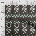 thumbnail image 1 of oneOone Cotton Poplin Fabric Chevron & Swirl Ikat Printed Craft Fabric BTY 42 Inch Wide, 1 of 4