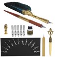 thumbnail image 4 of Ensemble de Stylos à Plume Style Affaires Rétro pour Étudiants, Stylo à Trempette, Trousse de Plume Créative, Fournitures de Correction d'Écriture, 4 of 8