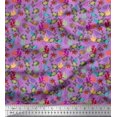 thumbnail image 1 of Soimoi Rayon Fabric Coral,Starfish & Turtle Ocean Decor Fabric Printed Yard 42 Inch Wide, 1 of 3