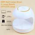 thumbnail image 4 of 1 Set Nail Lamp Fast Dry USB LED Nail Lamp Compact Portable Nail Manicure Machine for Gel Polish Nail Art, 4 of 10