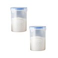thumbnail image 1 of Oleegame 2 Pcs Rangement de Produits Boîte de Rangement de Cuisine Scellée Conservation des Aliments Contenant de Conservation en Plastique Réservoir de Rangement Grains Boîte Scellée, 1 of 4