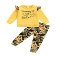 thumbnail image 1 of Baby Boys 2PCS Pants Sets Long Sleeve Round Neck Sweatshirt Tops Solid Color Pants Sets, 1 of 6
