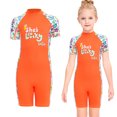 thumbnail image 4 of Neoprene Piece Swimsuit Girls Wetsuit Orange S, 4 of 8