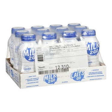 Lait's Go Milk 2 % Pasteurisé à Ultra Haute Température 310 Ml/10,4 oz (12/caisse)