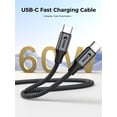 thumbnail image 2 of OXAA USB C to USB C Fast Charging Cable 60W, Durable & High-Speed, Compatible with iOS, Android, and Laptops, 2 of 8