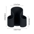 thumbnail image 3 of Storage Boxes for Organizing, Usavan Clear Plastic Storage Box U-Shaped Slot, Compact 11x8x9 cm Container for Cotton Pads Makeup Sponges Bathroom Vanity, 3 of 6
