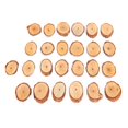 thumbnail image 2 of 25Pcs Pine Oval Piece oblique DIY Home Painting Hand Made Festive Decoration Craft, 2 of 8
