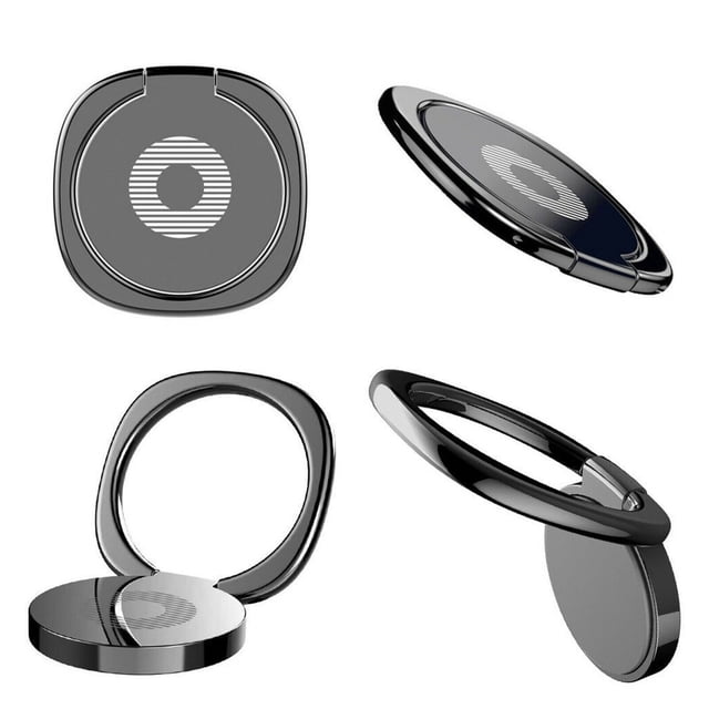 360 Degree Rotation Cell Phone Ring Phone Grip Stand Holder Tablets Metal Magnetic Car Mount