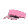 thumbnail image 1 of GDREDA Hats for Woman Fashion Women Solid Color Sun Protection Topless Transparent Baseball Visor Cap，Pink, 1 of 2