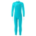 thumbnail image 3 of Choomomo Combinaison de Danse Ballet à Manches Longues avec Strass pour Filles, Bleu Lac 8, 3 of 7