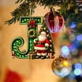 thumbnail image 2 of LSLJS 26 Letters Christmas Tree Decoration Pendant Christmas Tree Ornaments Personalized DIY Christmas Ornaments Christmas Decorations Xmas Tree Hanging Decor Christmas Ornaments, 2 of 4