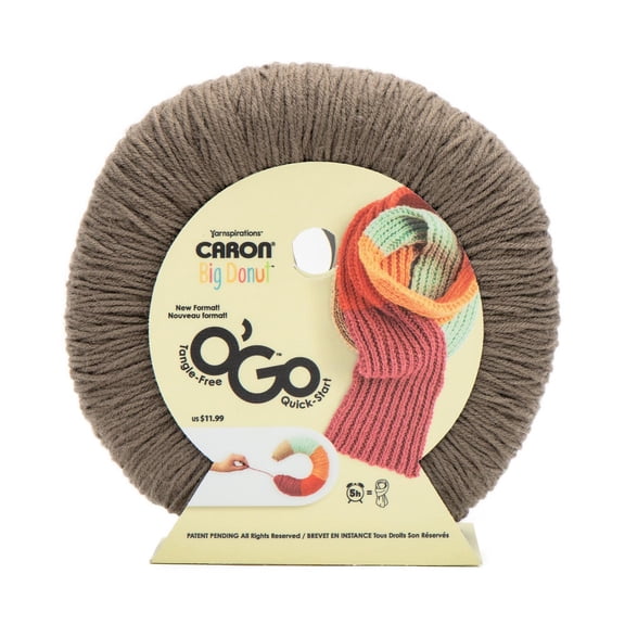 Caron® Big Donut O'Go™ #4 Moyen Acrylique Fil, 9.9oz/280g 533 Yards