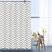 Dvkptbk Printed Shower Curtain Fabric, Farmhouse Shower Curtains for Bathroom, Soft Thick Bath Curtain Hotel Quality, Light-Weight & Machine Washable