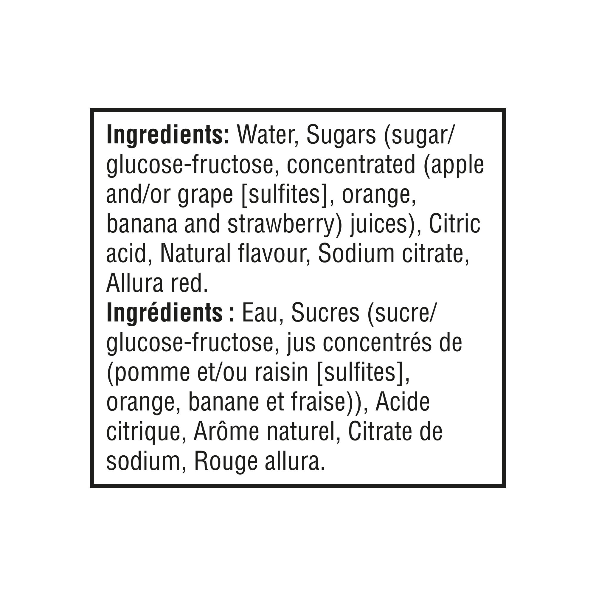 Allen's Boîtes de Jus Cocktail Fraise-Banane 8X200ML