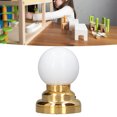thumbnail image 4 of Dollhouse Lamp Props, White Gold Round Appearance Battery Powered Miniature Ceiling Lamp 1/12 Scale  For Microscopic Scene, 4 of 8