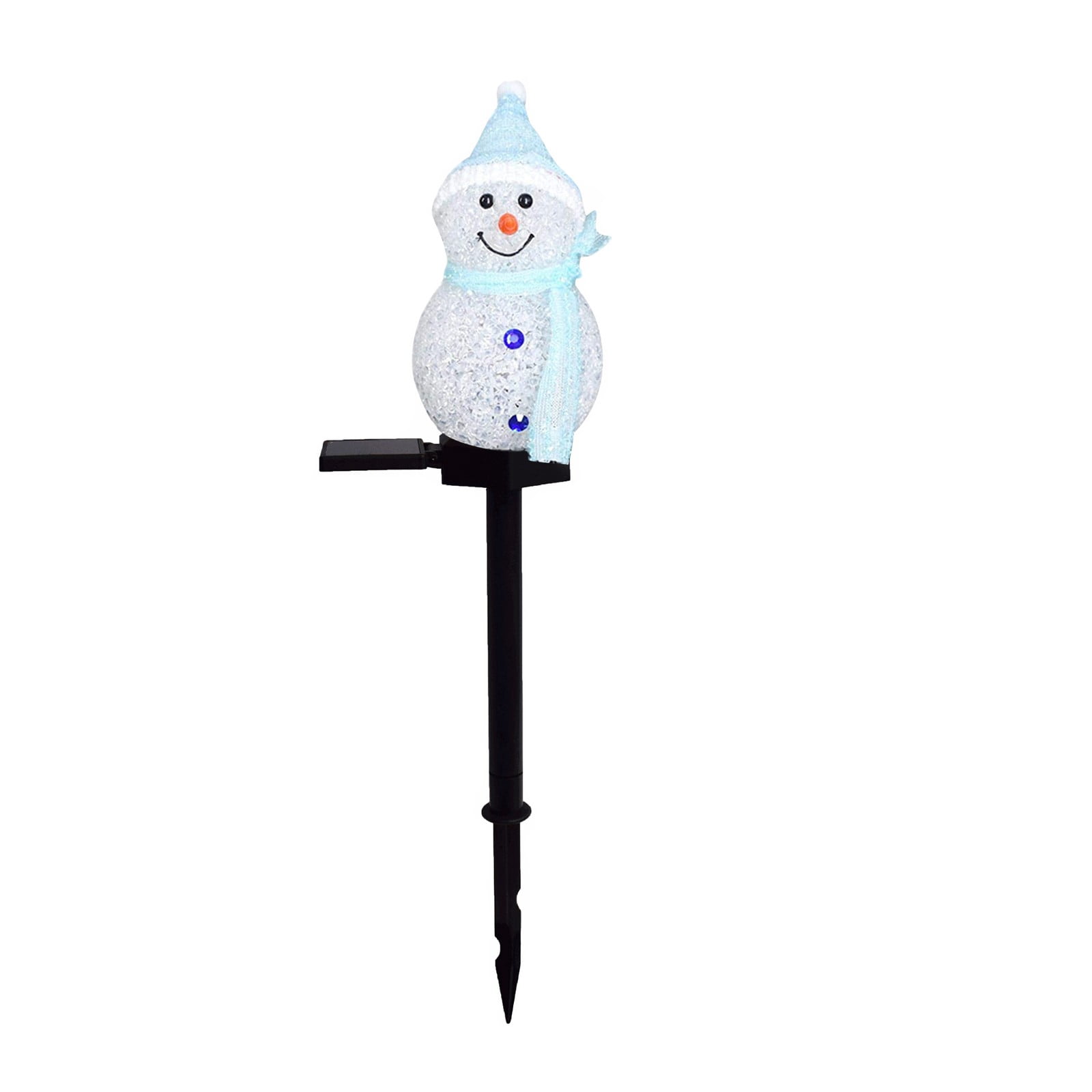 Ratfeit Solar Christmas Figurine Lights for Outdoor Lighted Decorative Santa Claus, Snowman Lights with Garden Stakes, Warm White LED Lighting Yard Stake for Path Lawn Patio Decor