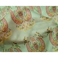 thumbnail image 4 of oneOone Silk Tabby Fabric Leaves & Floral Artistic Print Fabric BTY 42 Inch Wide, 4 of 4