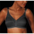 thumbnail image 1 of Bali 3820 Double Support Wirefree Bra Size 40DD, Black, 1 of 4