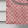 thumbnail image 4 of Carolines Treasures BB7879CHF Coypu Nutria River Rat Pink Check Canvas House Flag, 4 of 4