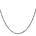 thumbnail image 3 of Leslie's 14K White Gold 3.00mm Diamond- cut Rope Chain (Weight: 17.68 Grams, Length: 22 Inches), 3 of 5