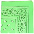 thumbnail image 1 of Qraftsy Paisley Cotton Non Fading Print Bandanas - Bulk Lot - 35 Pack (Neon, 1 of 2
