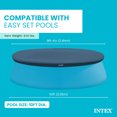 thumbnail image 3 of Intex 10 Foot Easy Set Round Above Ground Swimming Pool Vinyl Cover, Blue, 3 of 6