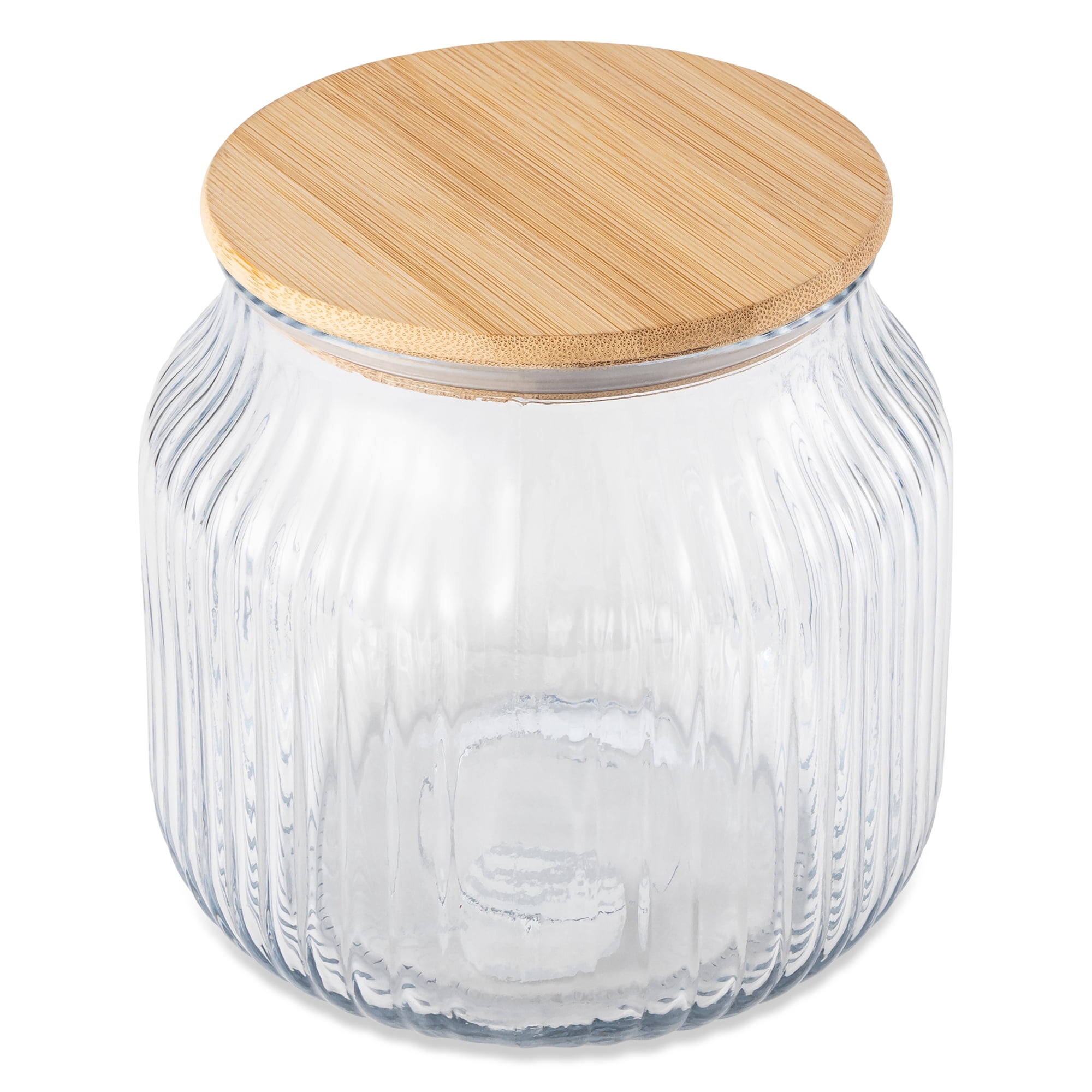 Petit pot en verre strié de 2,2 L de Thyme & Table