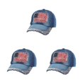 thumbnail image 2 of Decodeary Fashionable Baseball Cap Adjustable And Sun Defended Multi-colors Hat Denim 3 3Set, 2 of 6