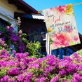 thumbnail image 3 of With God All Things Are Possible Spring Summer Floral Garden Flag 28x40 Inch, Double Sided Welcome Garden Flag, Peony flowers Butterfly Outdoor Outside Patio Farmhouse Lawn Yard Decoration, 3 of 6